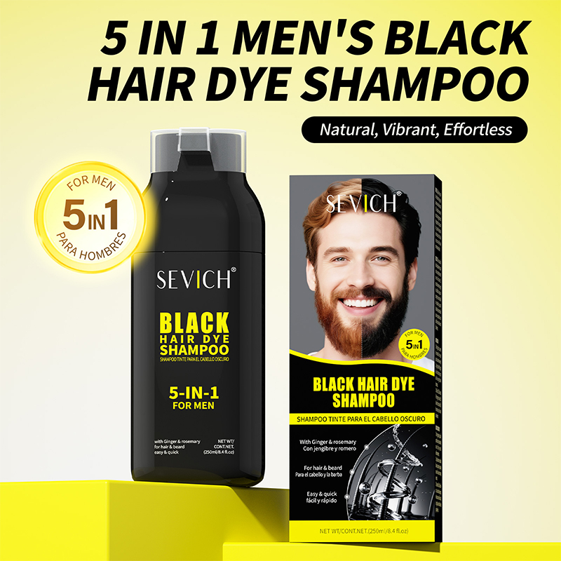 Hair Spray Color - Champú Tinte Natural para Cabello Negro